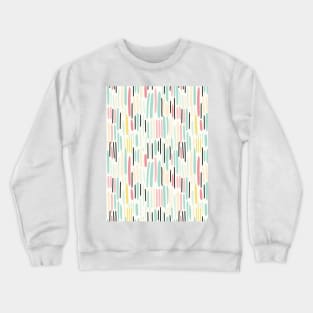 Autumn Nostalgia: Retro Pastel Doodle Delight Crewneck Sweatshirt